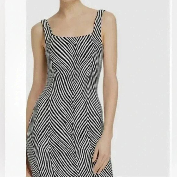 Ronny Kobo Shondra Square Neck Zebra Print MIDI Dress  Sz Medium NWOT - Picture 8 of 9